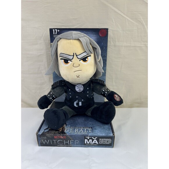 The Witcher Netflix Grunt &‎ Grumble Geralt “Talking” Collectible Plush New - Picture 1 of 7